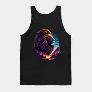 Landscape Lion Tank Top